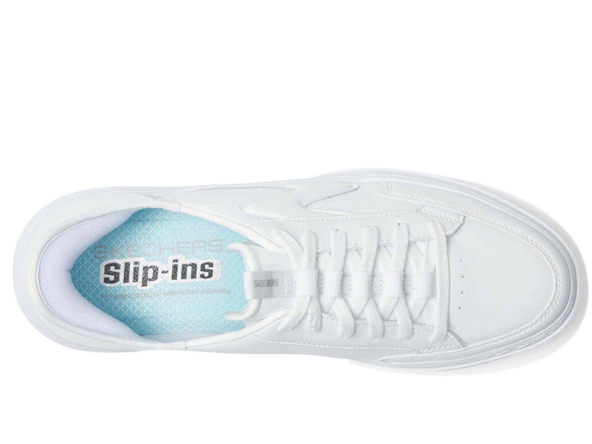 Кроссовки SKECHERS Court Classics Cordova Classic - New Reign Hands Free Slip-Ins, белый — фото 2