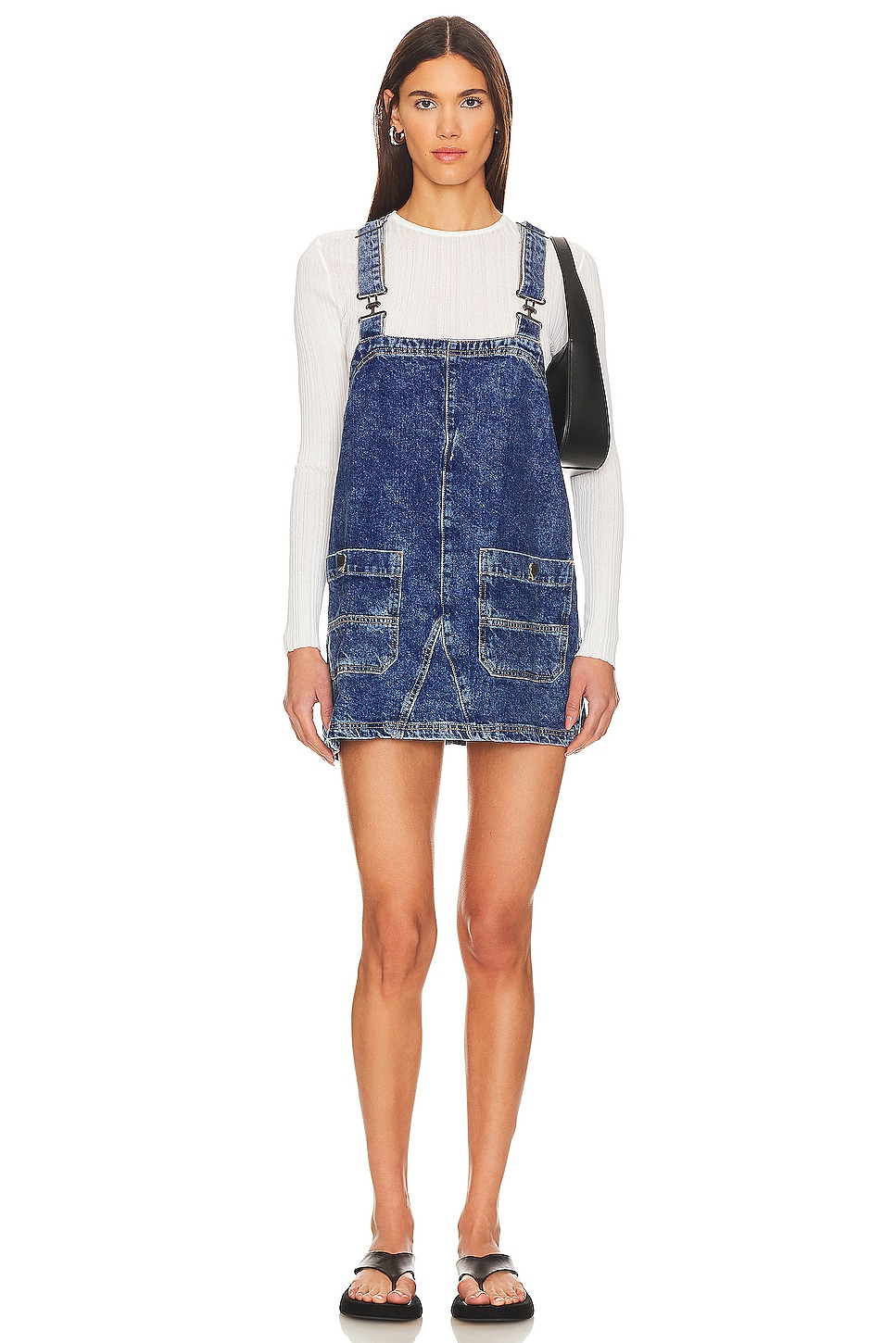 

Free People мини-платье-комбинезон Free People, цвет sapphire wash