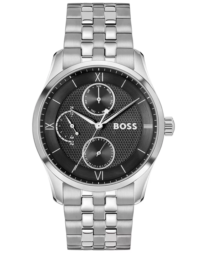 

Мужские часы Principle Master Quartz Multifunction из нержавеющей стали, 41 мм Hugo Boss