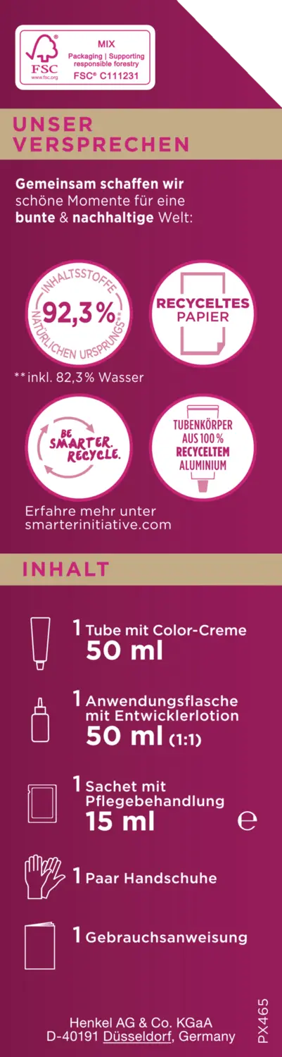 Краска для волос Poly Palette Intensiv Creme Coloration 4-65 Warmes Braun — фото 2