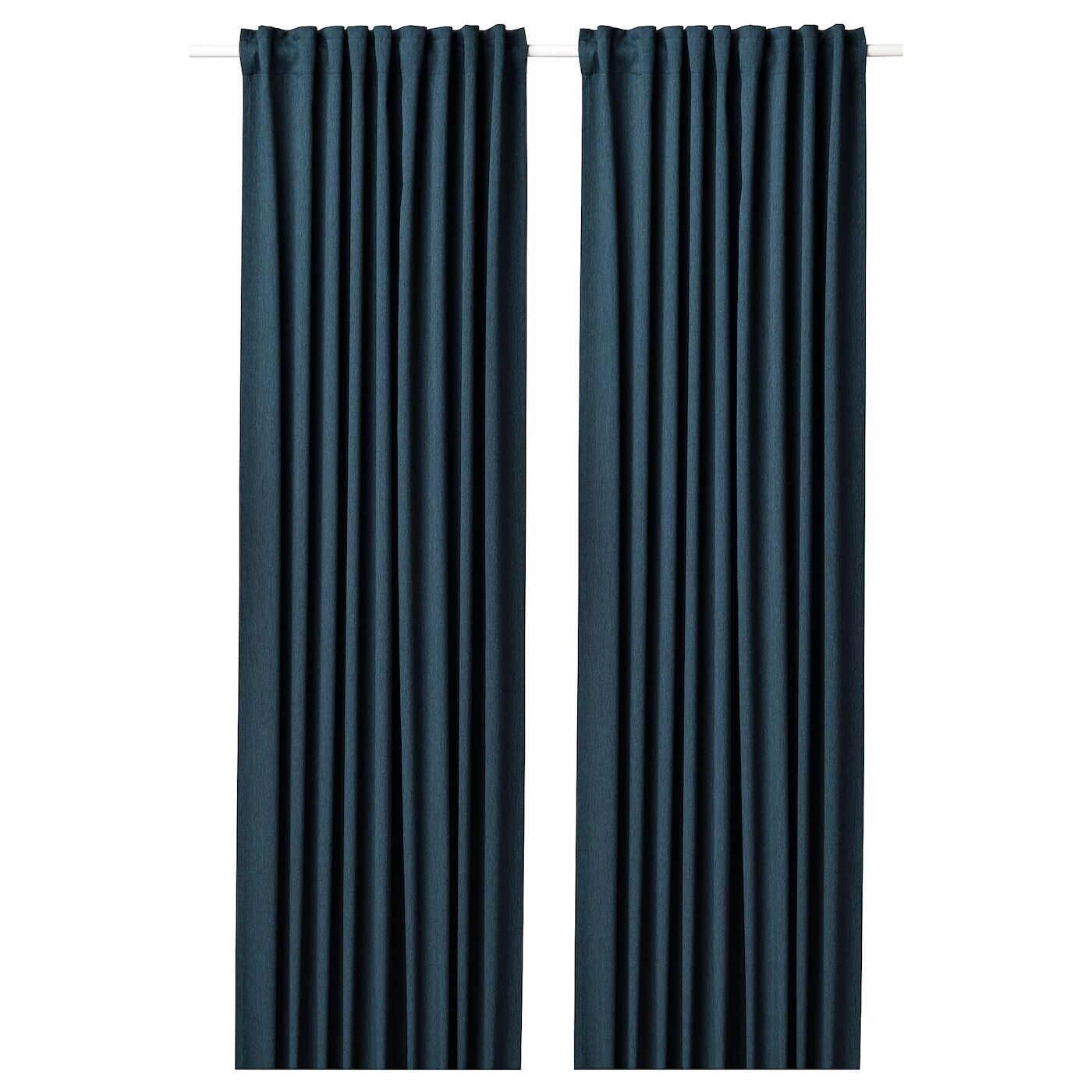 

2 Шторных полотна (затемненные), темно-синие, 145х300 см, BLÅHUVA IKEA