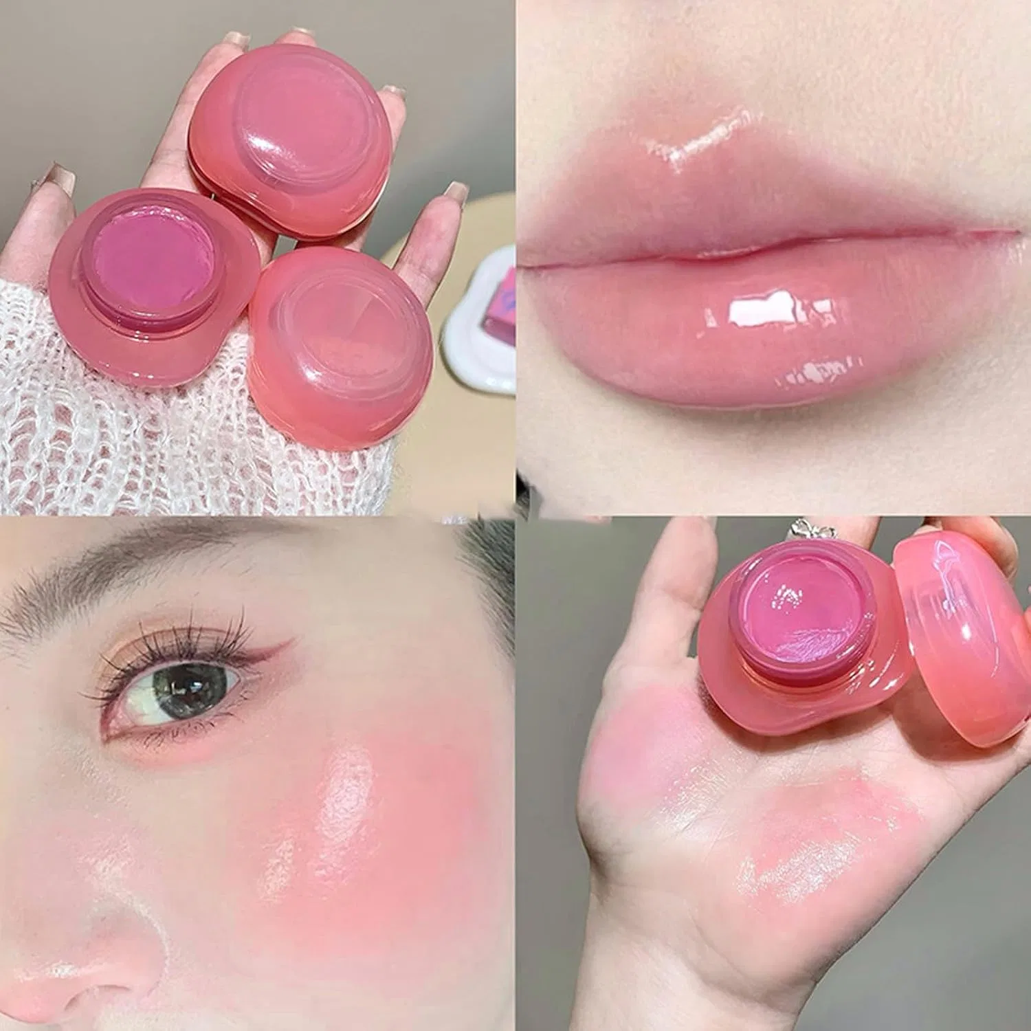 Бальзам для губ Limtula — Желе для губ и щек Glow Jelly Cream с увлажняющим эффектом ‎ , C, 4 г — фото 3