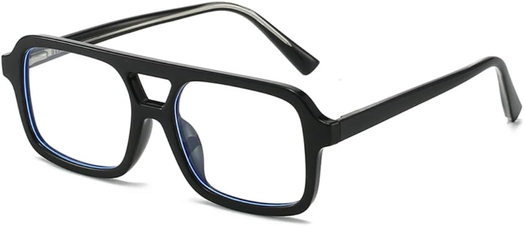 

Ретро-солнцезащитные очки с двойной перемычкой для женщин и мужчин, роскошные, прозрачные, конфетного цвета, с защитой от УФ-излучения UV400, в тренде UATXTAU, Black Clear