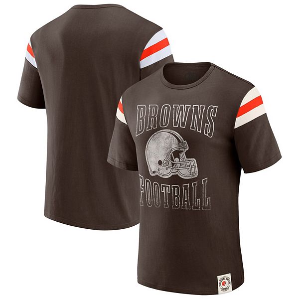 

Мужская футболка с рукавами в полоску cleveland browns коричневого цвета Darius Rucker Collection By Fanatics