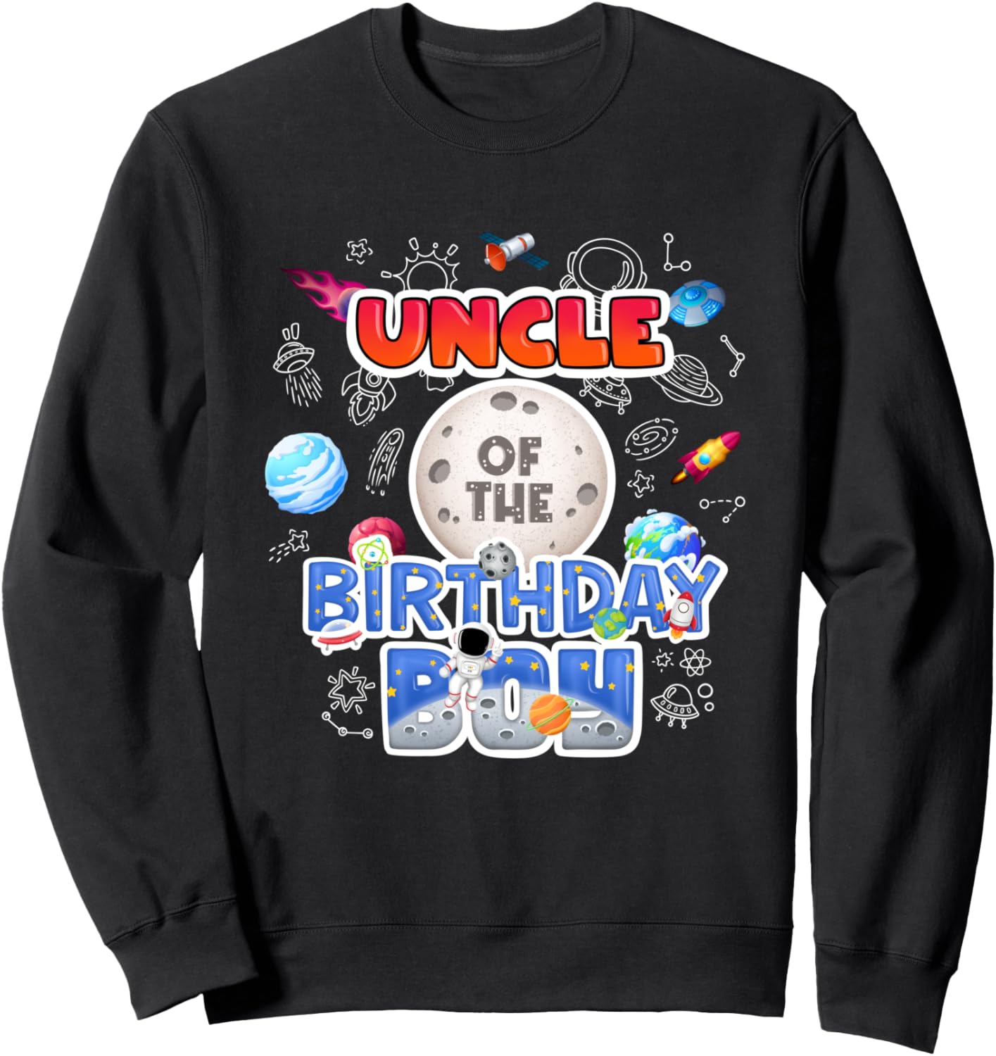 

Толстовка, Детский костюм космонавта в толстовке для дня рождения дяди Matching Family Astronaut Birthday Space Gift Shop, черный