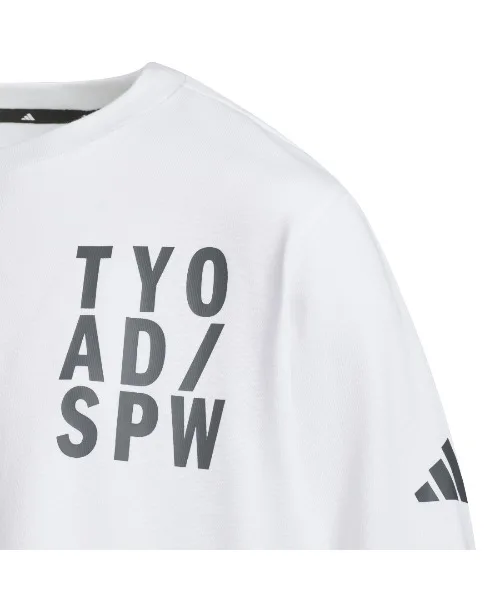 Детская футболка с длинным рукавом adidas Kids Brand Love Loose Fit Single Jersey белая — фото 3