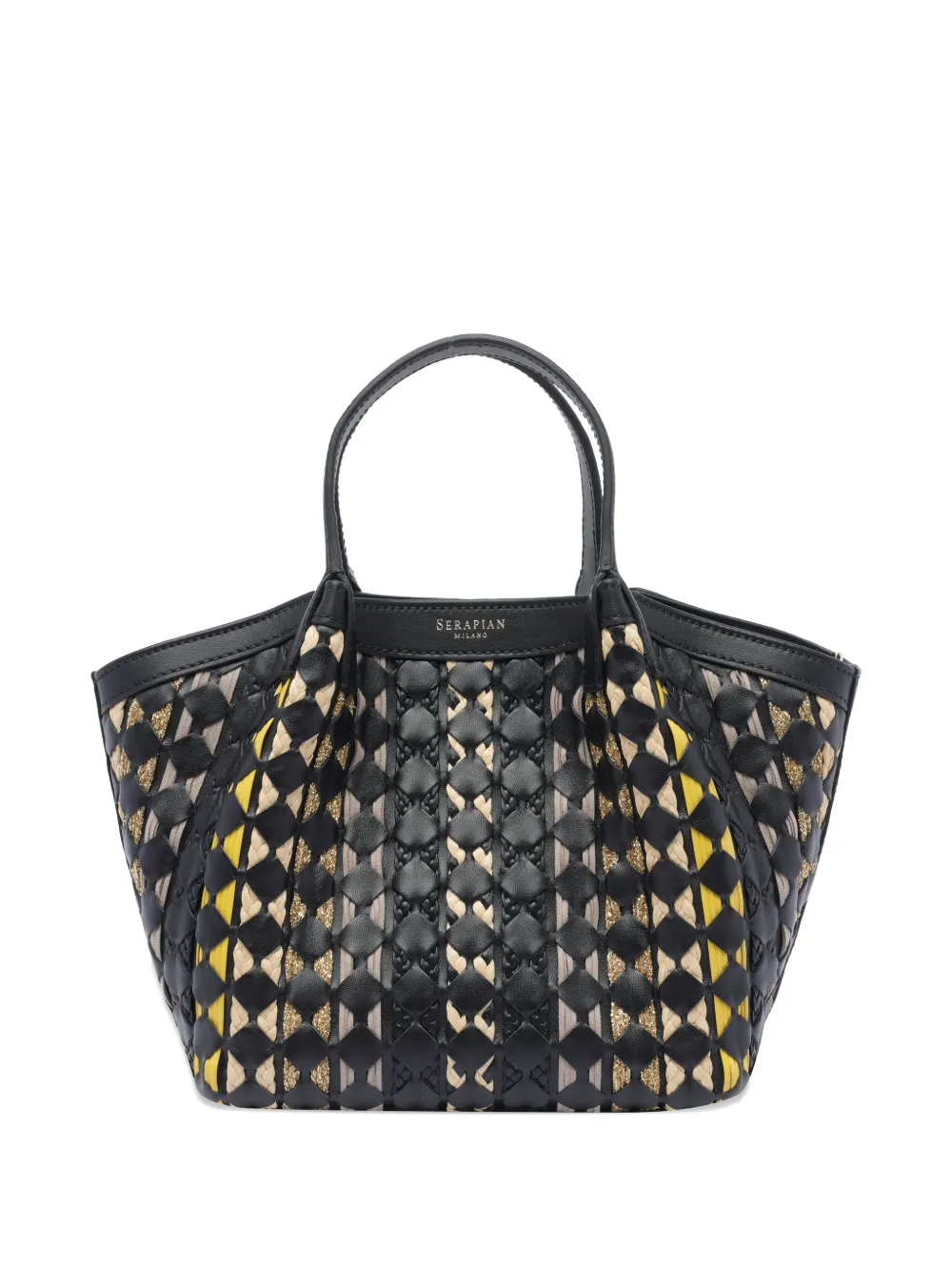 

Сумка-тоут Mosaico Secret размера мини Serapian, черный