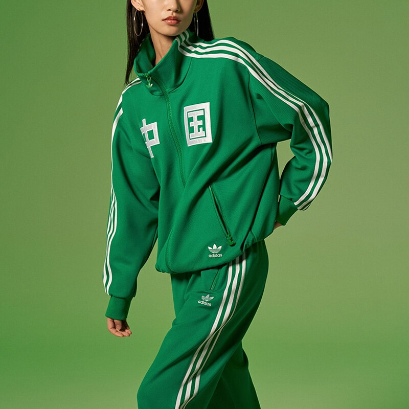 Куртка Adidas Originals China, зеленый — фото 4