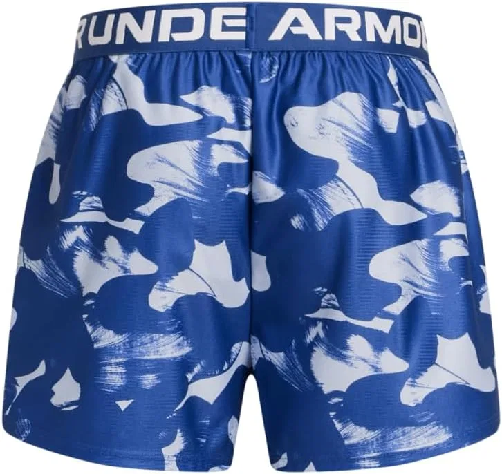 Детские шорты Under Armour Play Up с принтом, (433) Tech Blue/Nimbus Blue/White — фото 2