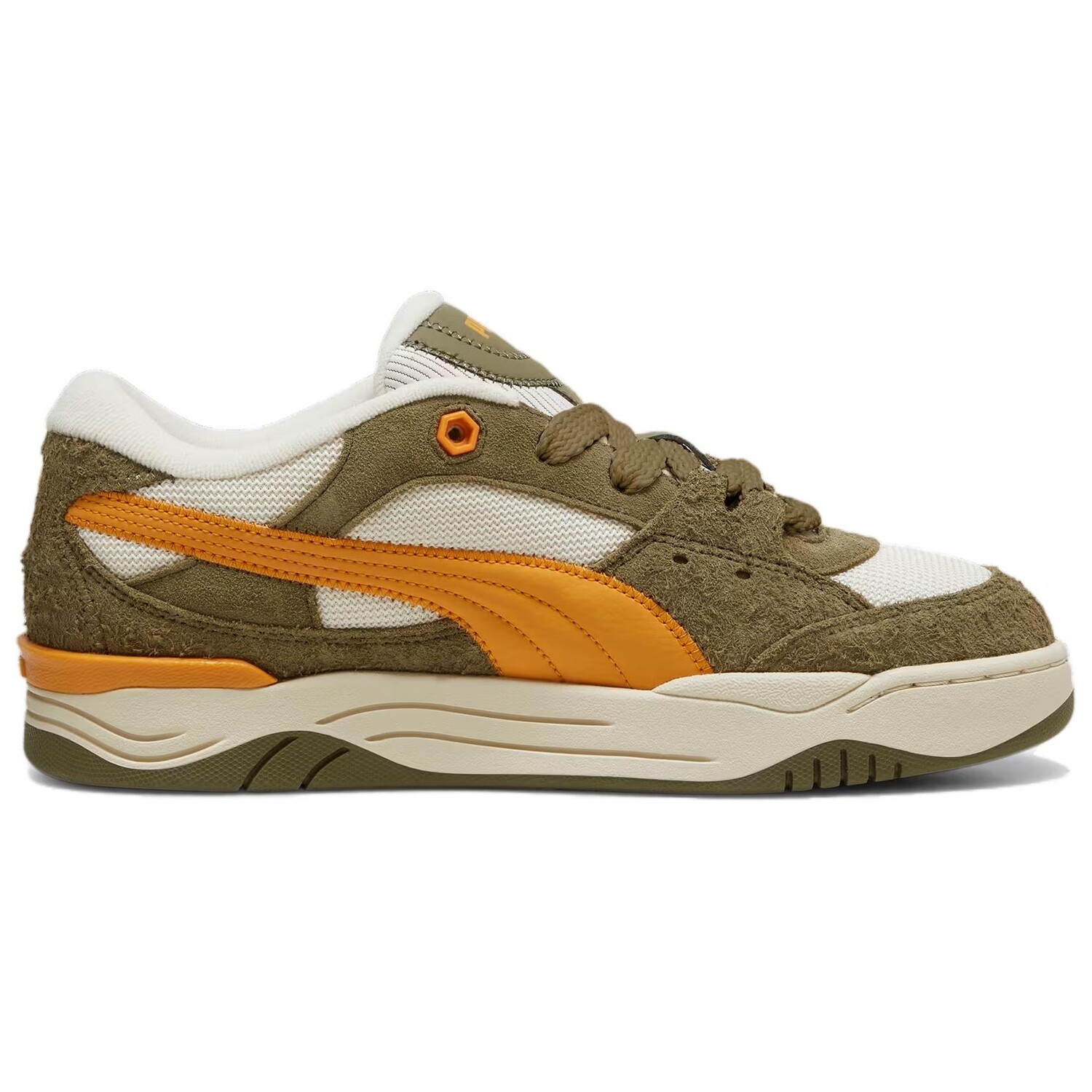 Кроссовки Puma 180 Leather Lifestyle Shoes Unisex Low-top Olive Green, оливковый — фото 2