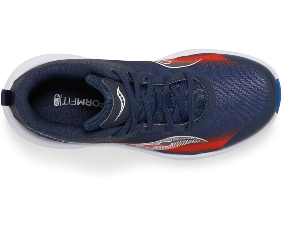 Кроссовки Saucony Kids Kinvara 14 LTT Sneakers, цвет Navy/Red — фото 2