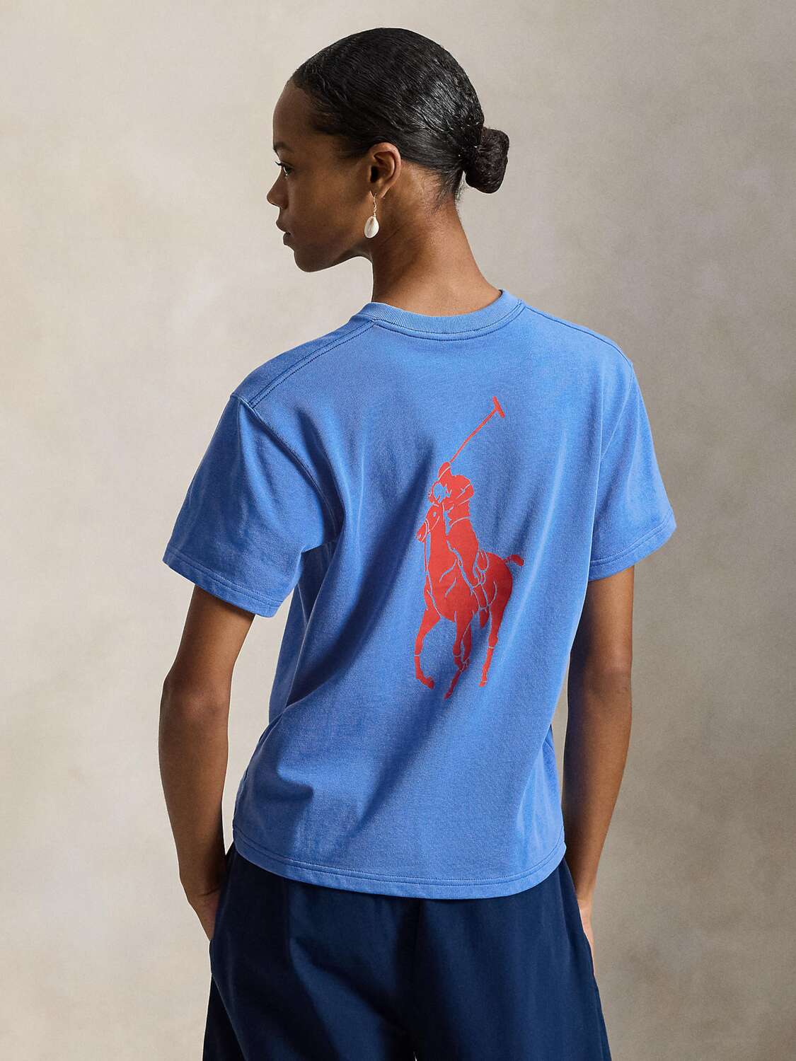 Polo Ralph Lauren Футболка в цвете сапфир — фото 3