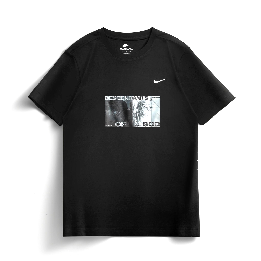 

Nike Спортивная футболка унисекс черная, Черный, Nike Спортивная футболка унисекс черная