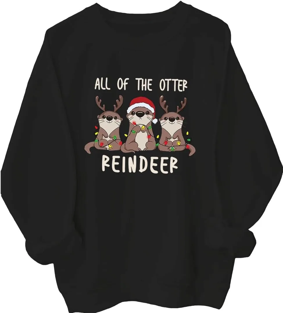 

Толстовка с оленем и выдрой All Of The Otter Reindeer, Adult Unisex Batclock