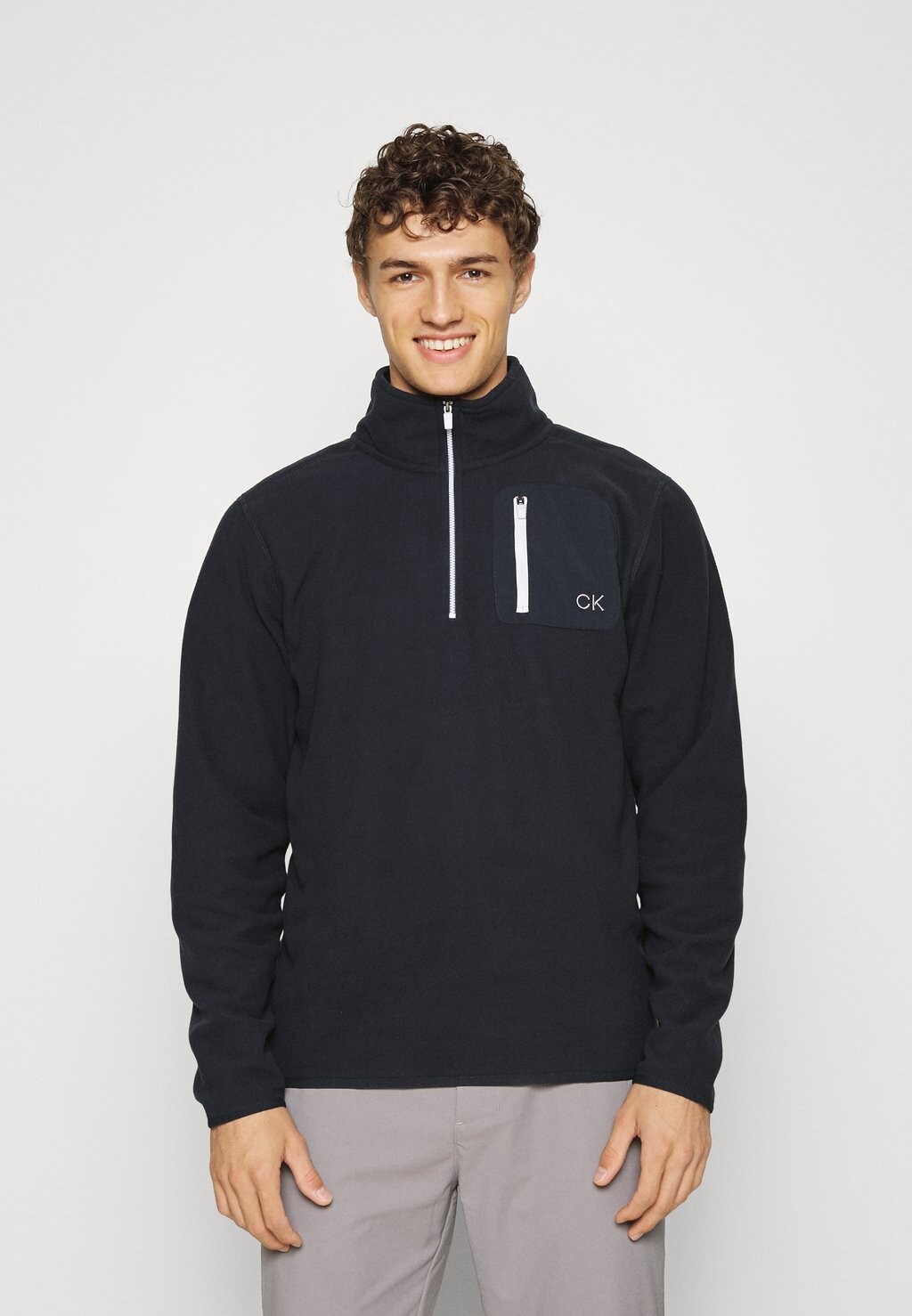 

Флисовая толстовка Planet Half Zip Calvin Klein, цвет navy, Синий, Флисовая толстовка Planet Half Zip Calvin Klein, цвет navy