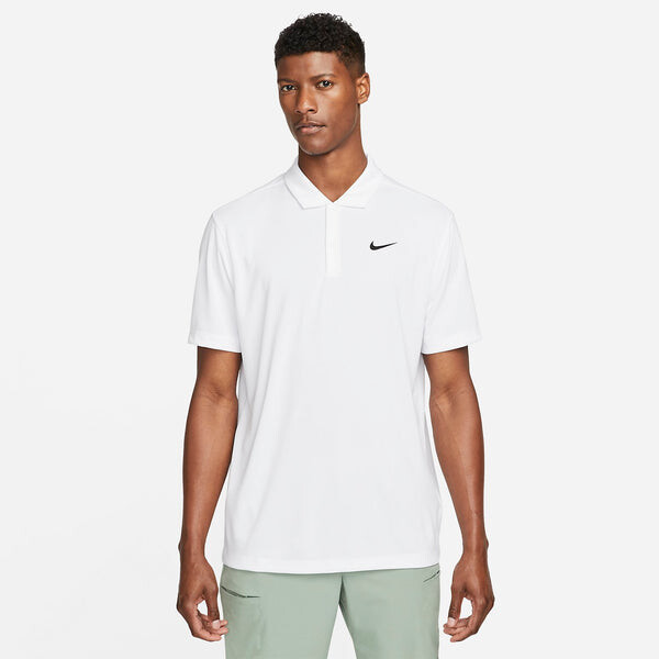 Рубашка NikeCourt Dri-FIT Tennis Polo Shirt 'White', белый — фото 2