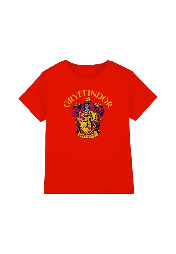 Футболка Harry Potter Gryffindor Arch Crest Print T-Shirt Cotton Soul, красный