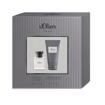

Подарочный набор s.Oliver For Him Свежая игристая мужская вода для незабываемых моментов Туалетная вода 30 мл и гель для душа 75 мл