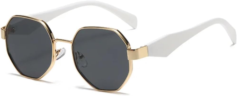 

Солнцезащитные очки с защитой UV400 | Металлическая оправа, градиентные линзы | Для женщин и мужчин, для занятий спортом на открытом воздухе и путешествий DSVIGF, White