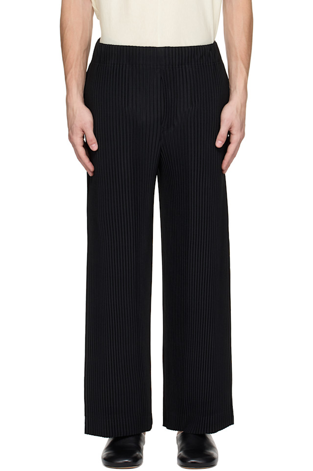 

Ежемесячные цветные брюки May Homme Plissé Issey Miyake, черный
