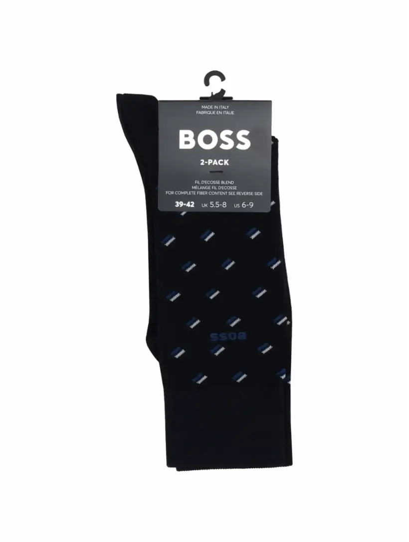 

Набор из двух пар носков BOSS, тёмно-синий