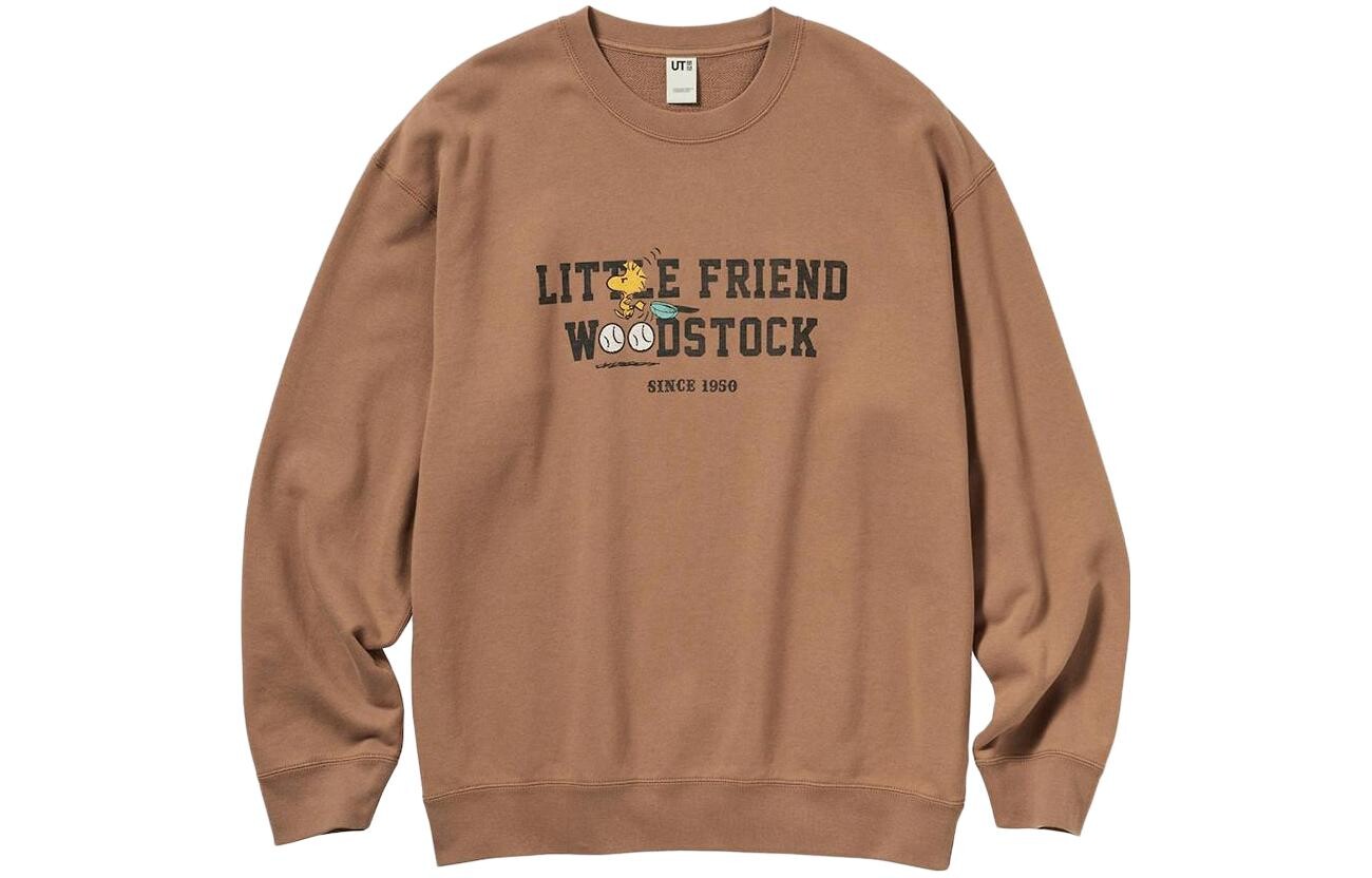 

Футболка ко-брендовой серии X PEANUTS, унисекс, верблюжий цвет Uniqlo, коричневый