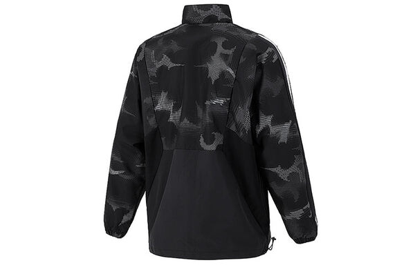 Куртка adidas St Wv Newblock Casual Sports Breathable Camouflage Stand Collar Jacket Black, черный — фото 2
