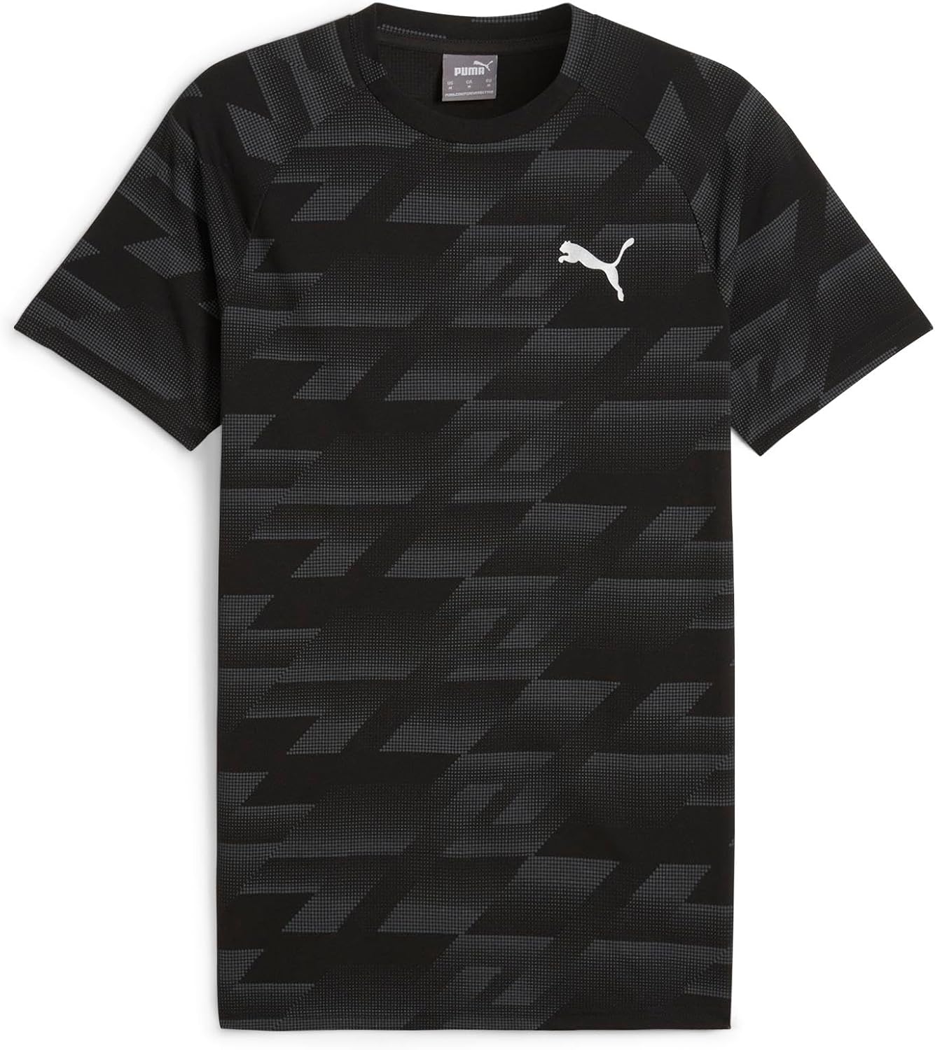 

Мужская повседневная футболка PUMA EVOSTRIPE AOP (681185), черный