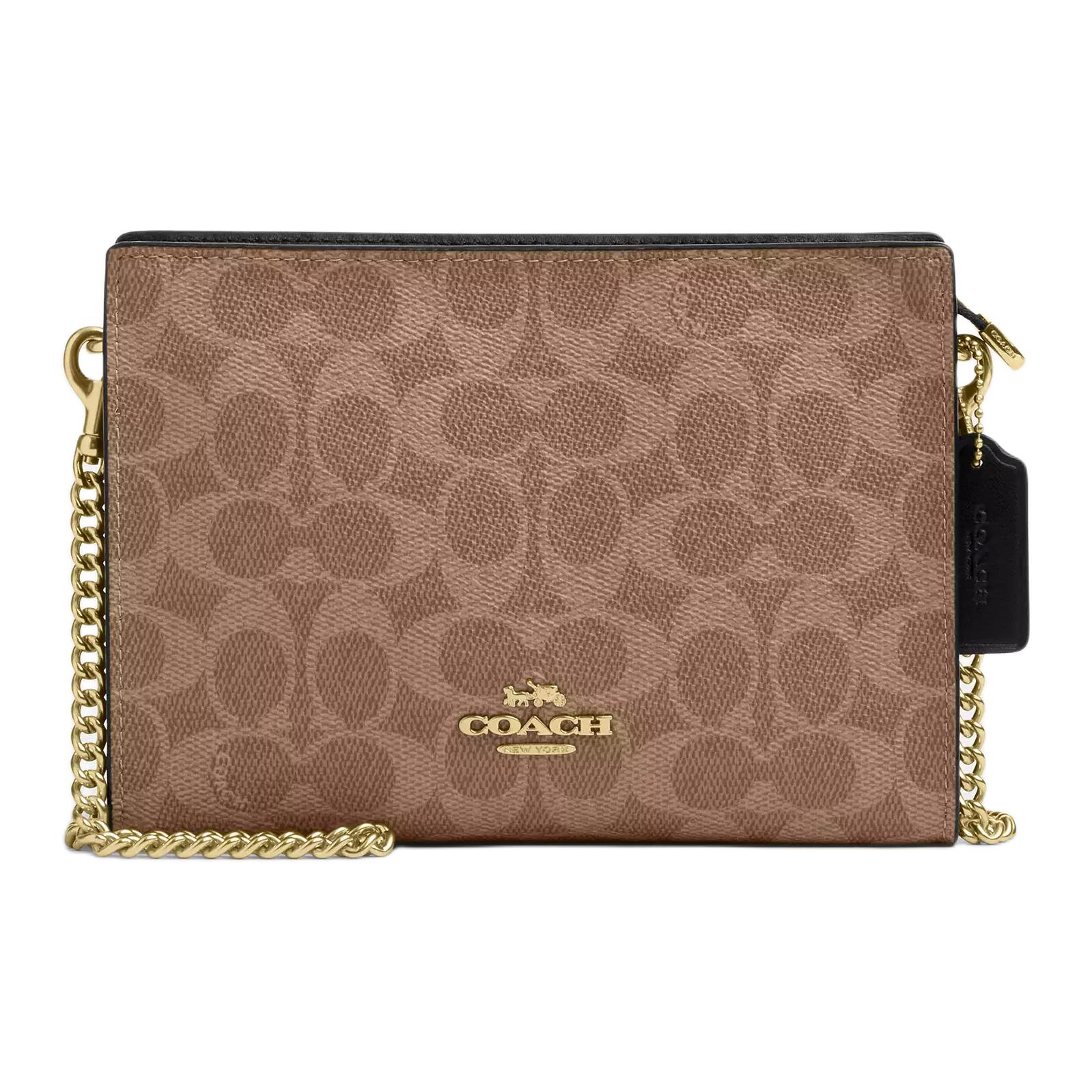 

COACH Тонкая сумка через плечо из лакированной кожи