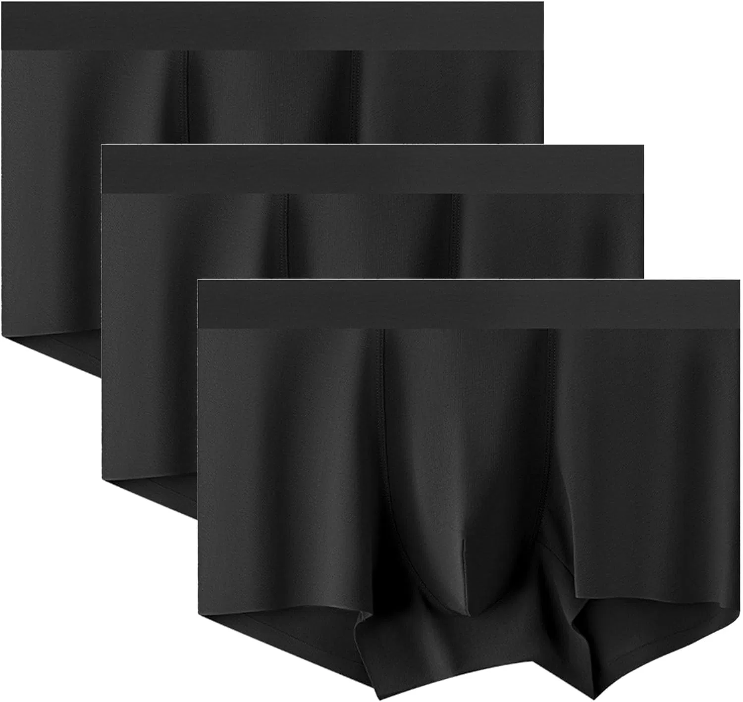 Боксеры дышащие, Cotton Stretch, Black-5pc