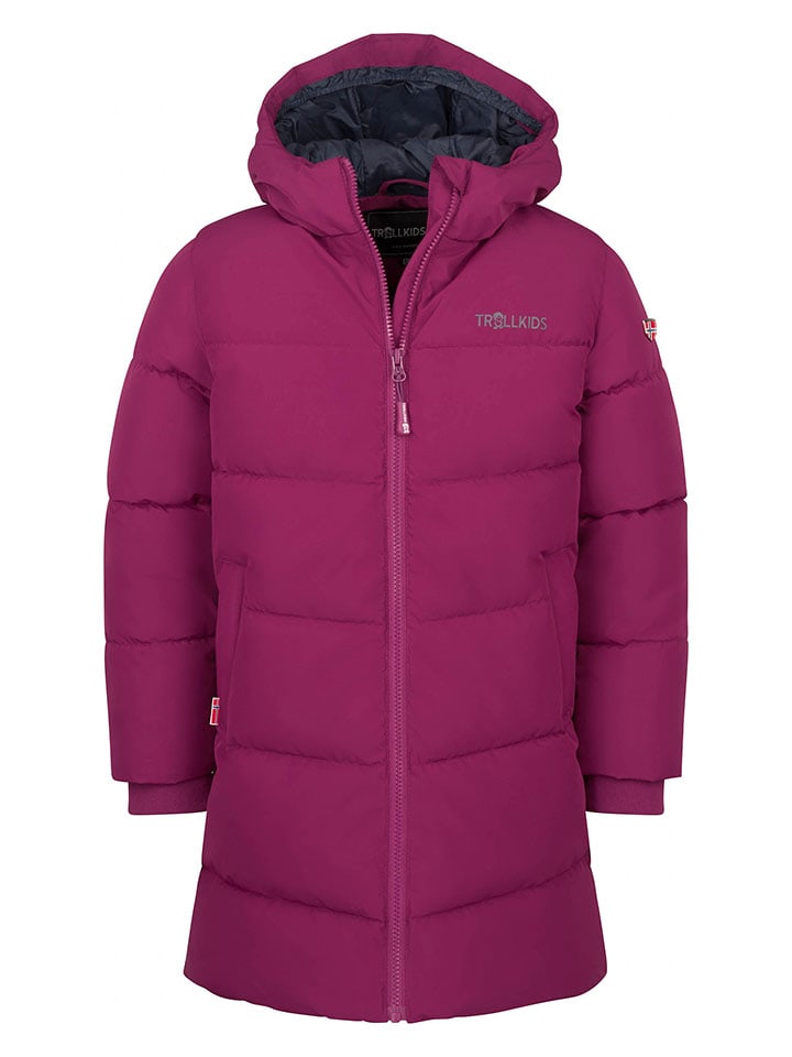 

Зимнее пальто "Aurland XT" ягодного цвета Trollkids