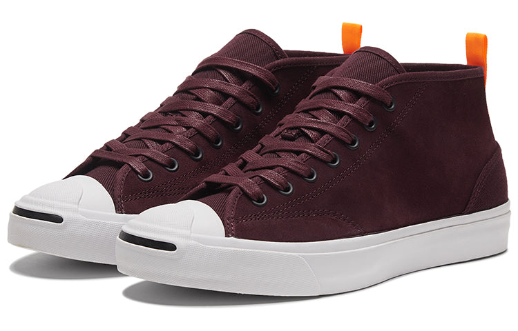Кеды Converse Jack Purcell Mid 'Deep Bordeaux', красный — фото 3