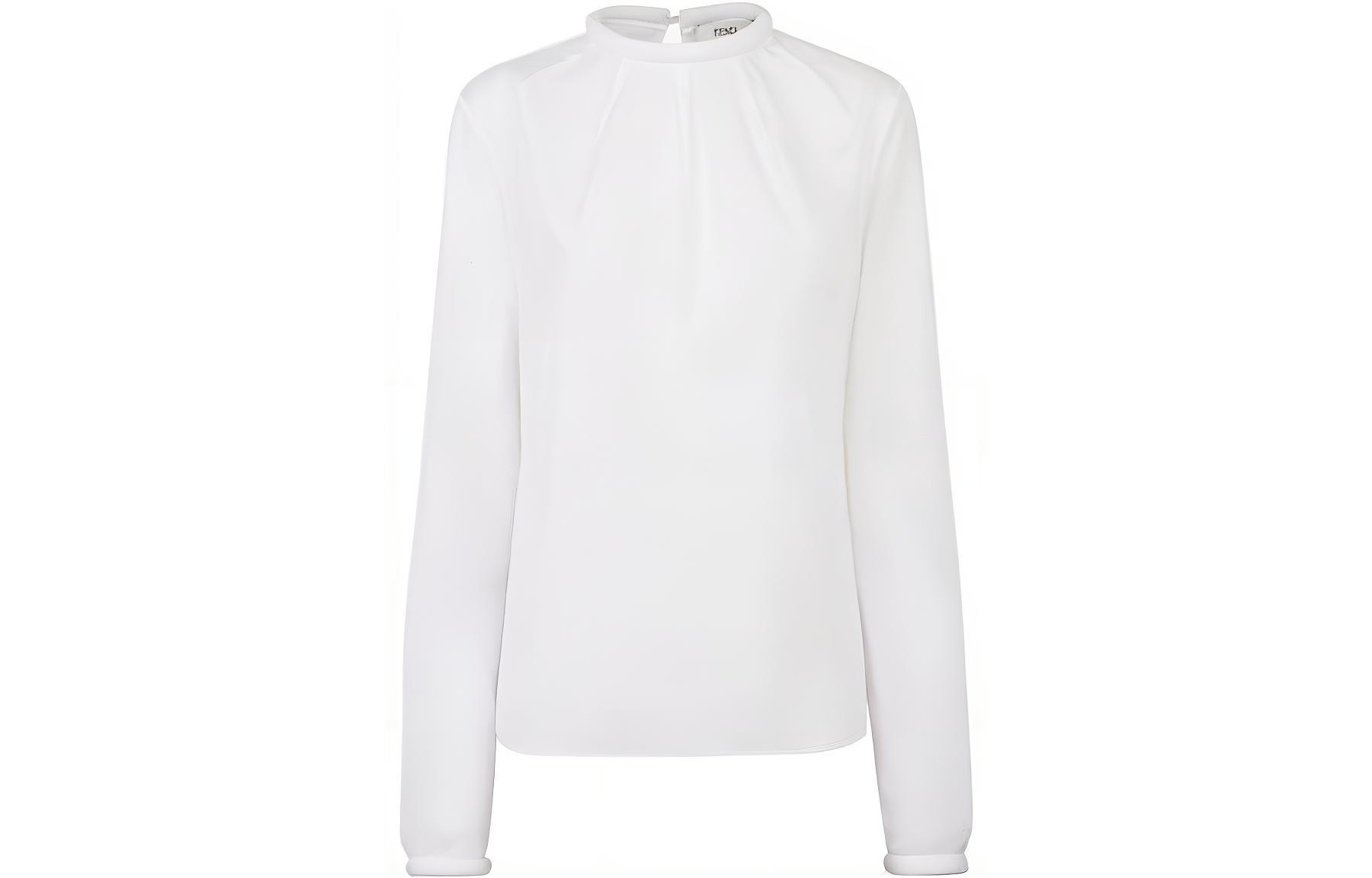 

Блузка из хлопкового поплина FENDI, белый