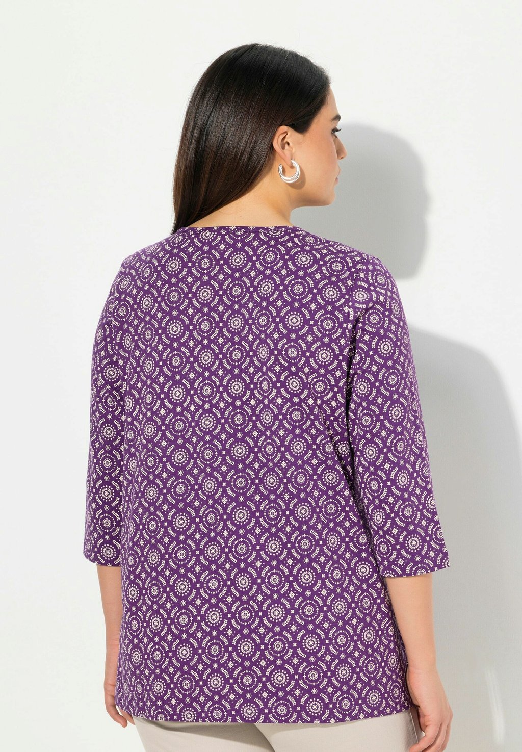 

Топ с длинными рукавами 3/4 SLEEVE Ulla Popken, фиолетовый