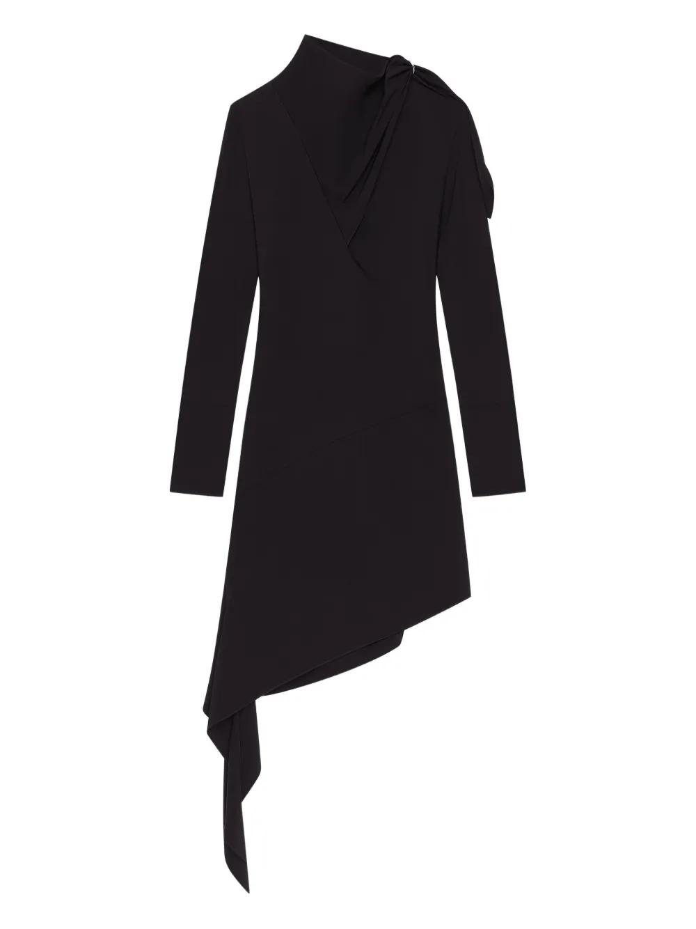 

Платье асимметричного кроя Courrèges, черный