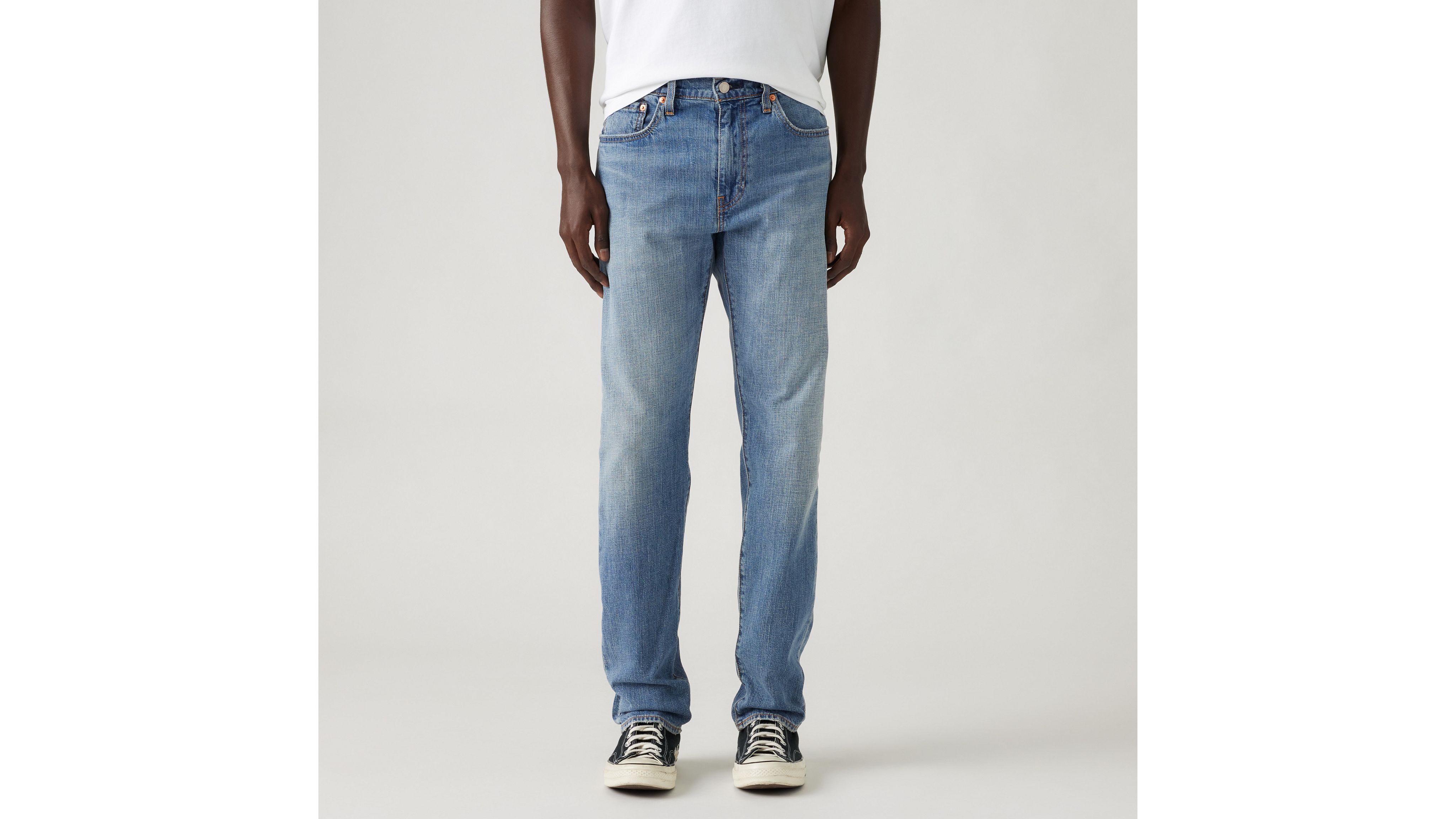502 Taper Fit Linen+ Denim мужские джинсы Levi's, цвет The New Blue - Medium Wash — фото 2
