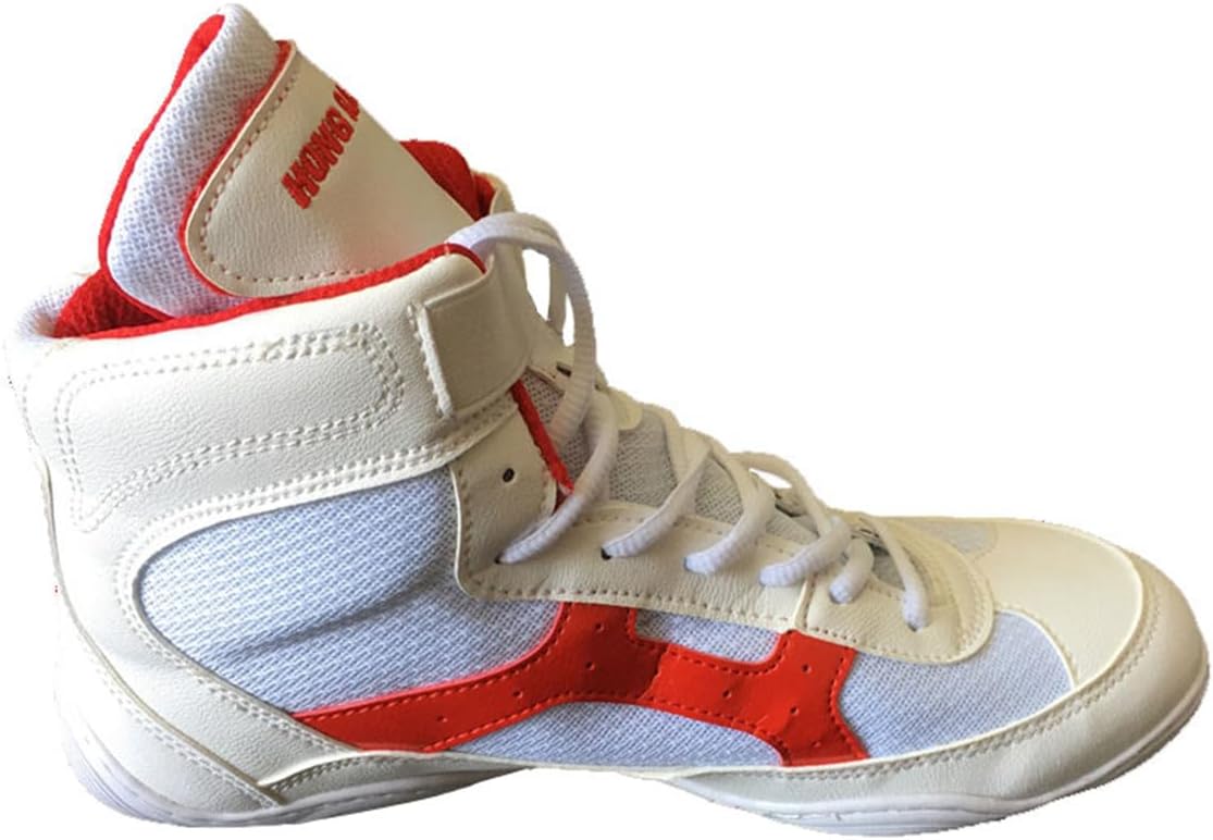 

Унисекс боксерские кроссовки высокие для тренировок и спаррингов, обувь для борьбы, бокса и фитнеса, средние высокие соревновательные тренировочные туфли Donfaauk, белый