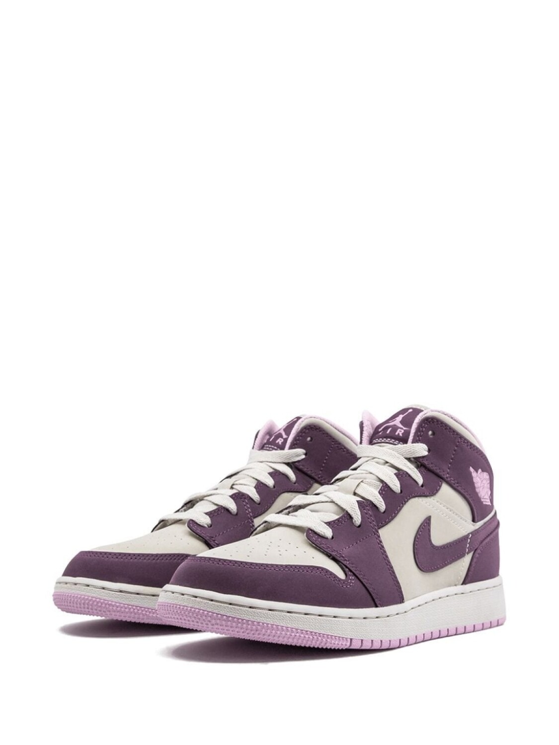 Кроссовки Air Jordan 1 Mid (GS) Jordan Kids, фиолетовый — фото 2