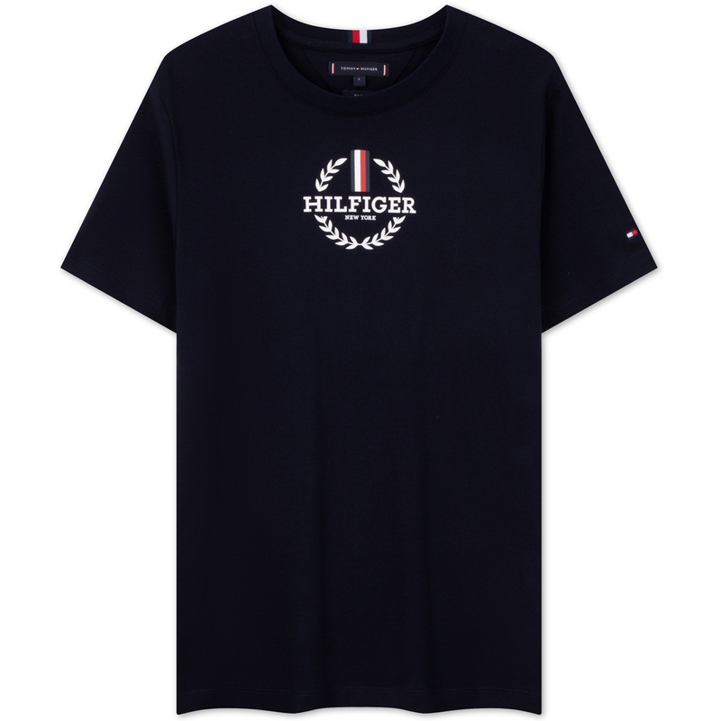 Футболка с архивным логотипом Tommy Hilfiger, темно-синий — фото 4