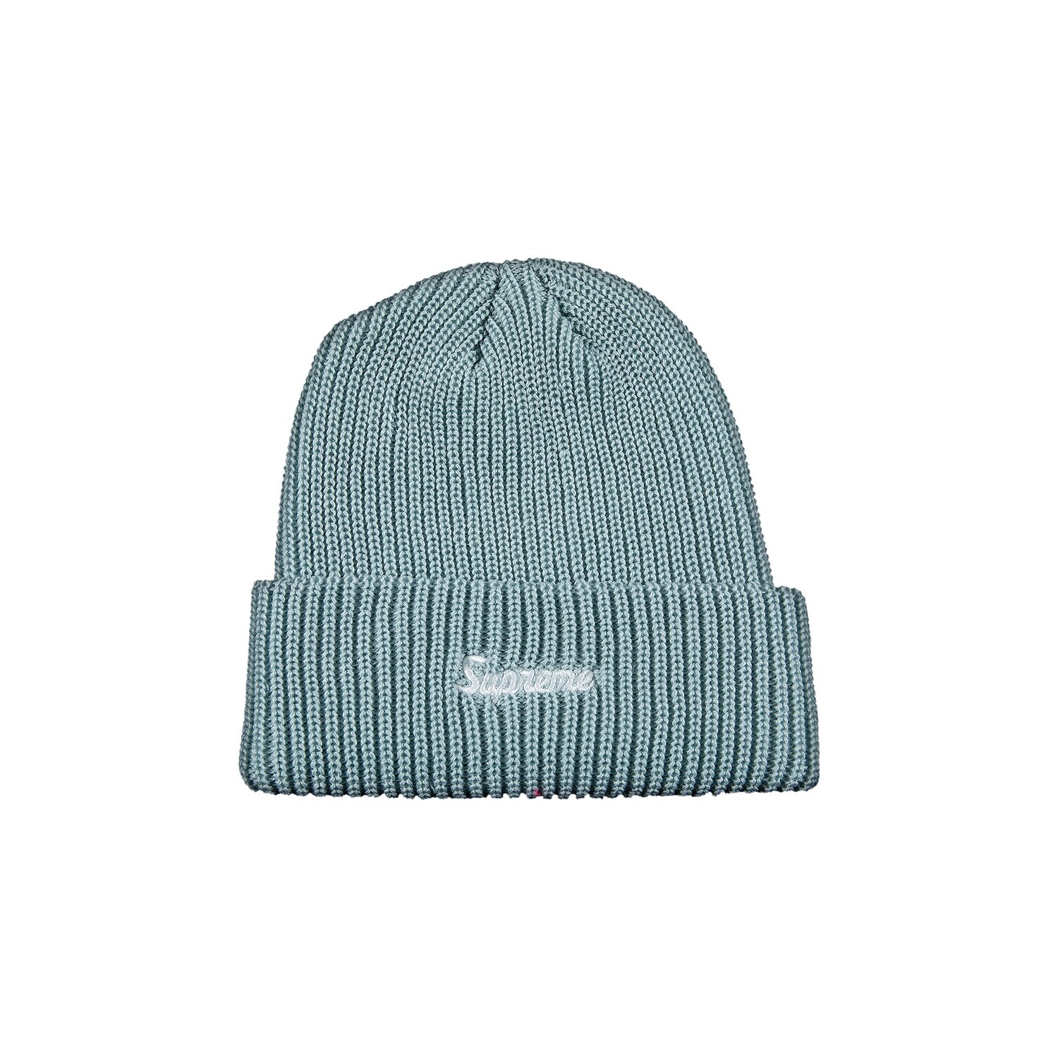 

Шапка-бини Supreme свободного кроя, светло-голубая