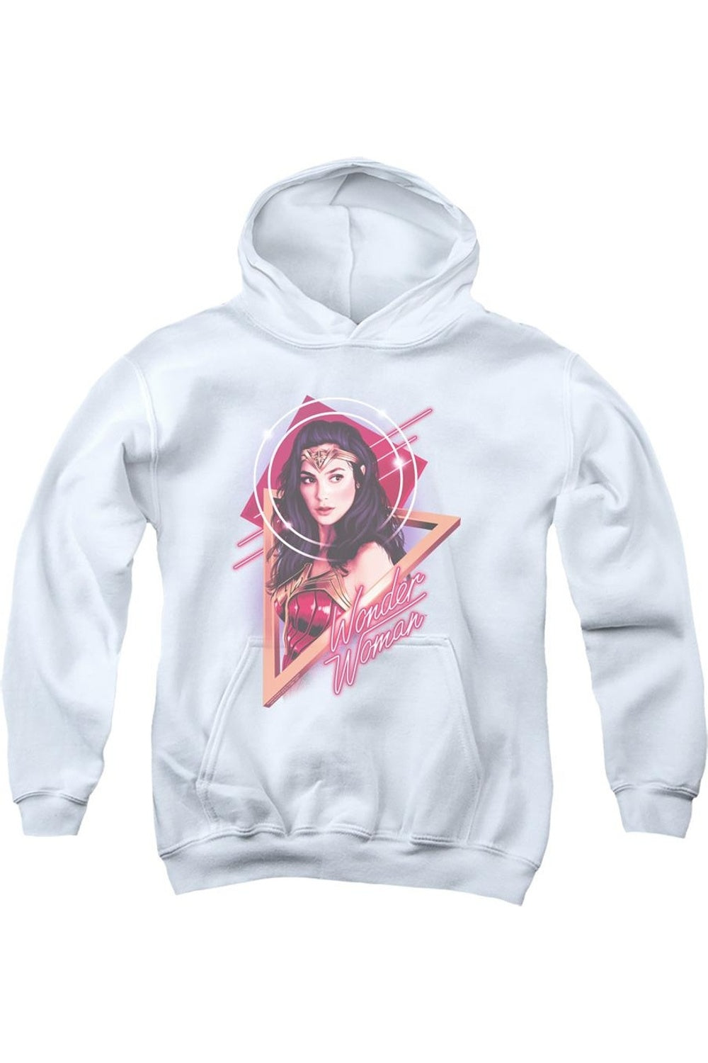 

Толстовка с капюшоном Wonder Woman 84 с мягким свечением Gildan, белый