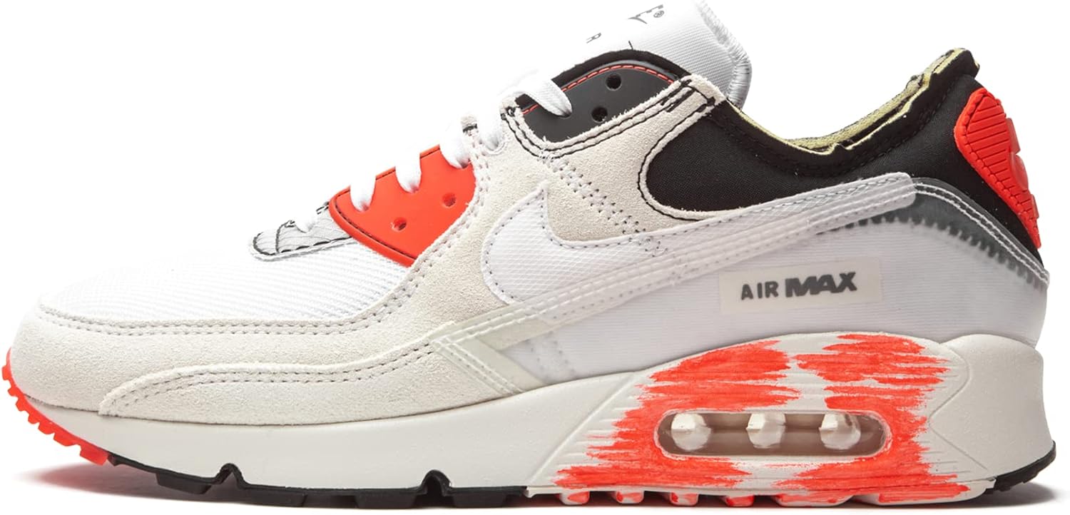 

Мужские кроссовки Nike Air Max 90 Dc7856, белый/черный/оранжевый