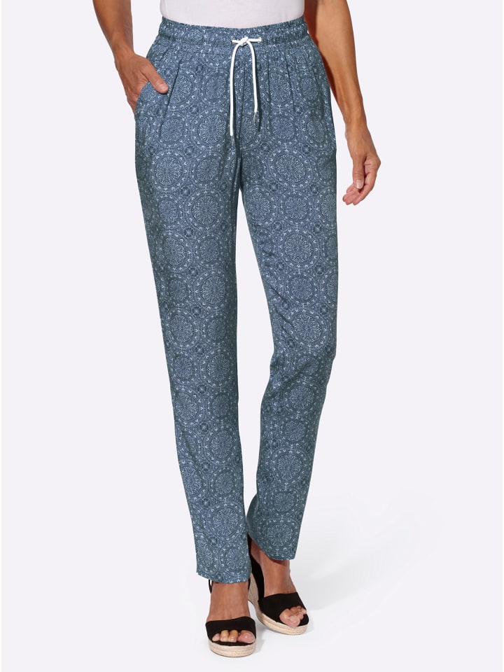 

Брюки-карго темно-синего цвета с принтом шампанского WITT WEIDEN