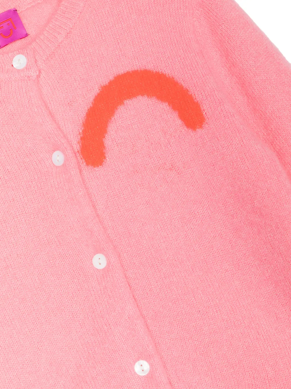Кардиган Alta из смеси шелка и кашемира Cashmere in Love Kids, розовый — фото 3