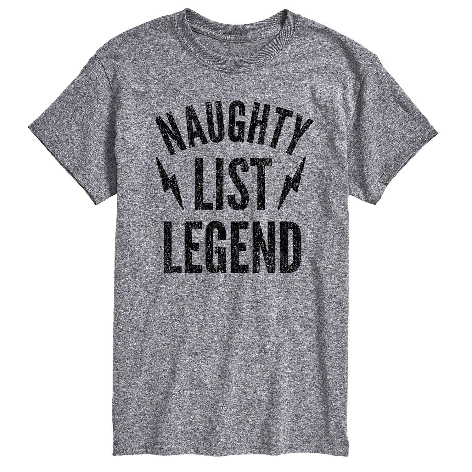 

Футболка Big & Tall Naughty List Legend Licensed Character, серый