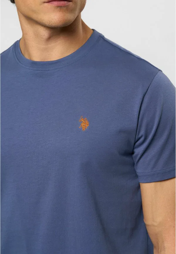 Простая футболка умарджуна U.S. Polo Assn., Vintage Indigo — фото 4