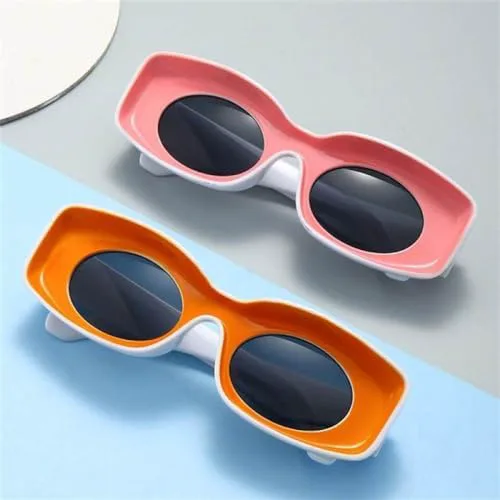 

Модные солнцезащитные очки овальной оправы 2027 года из смолы, разноцветные, для мужчин и женщин, забавные солнцезащитные очки для активного отдыха MTZJH, 15