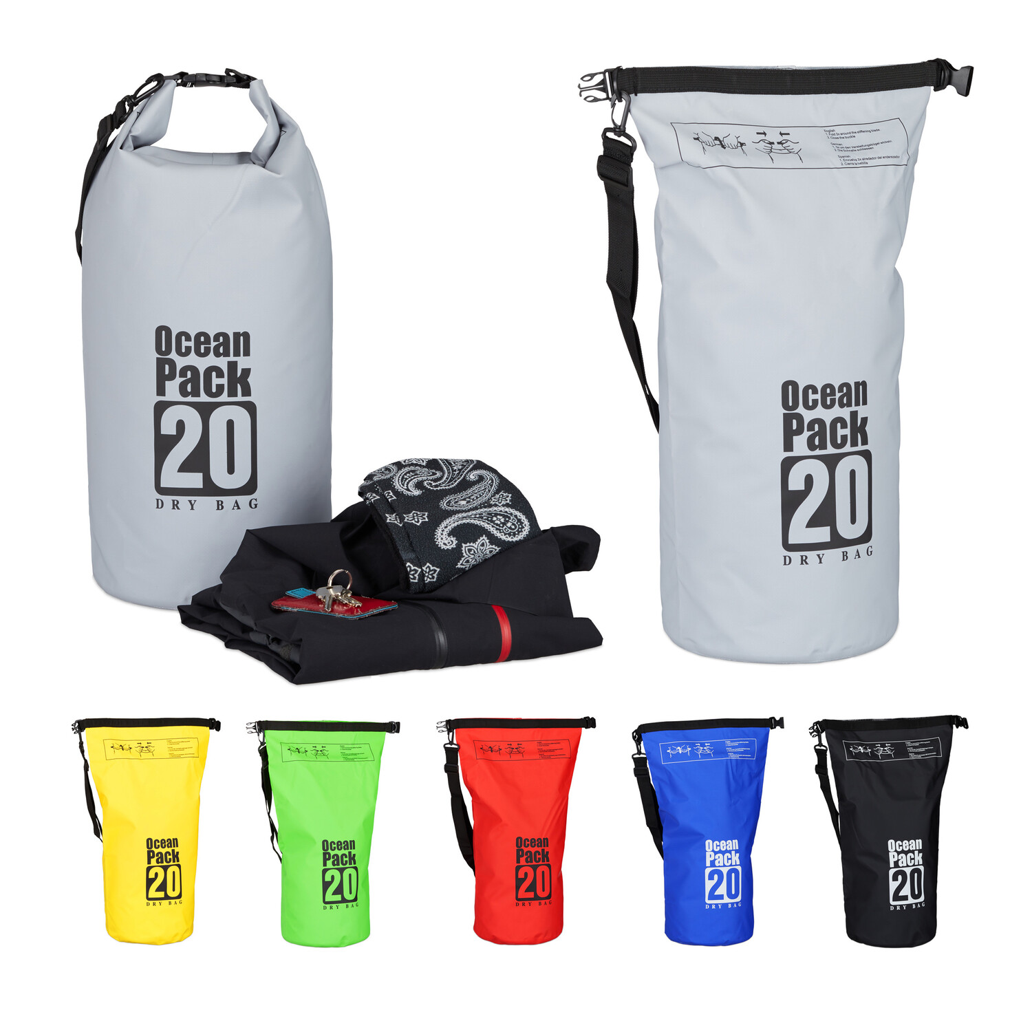 

Рюкзак relaxdays Ocean Pack, темно серый