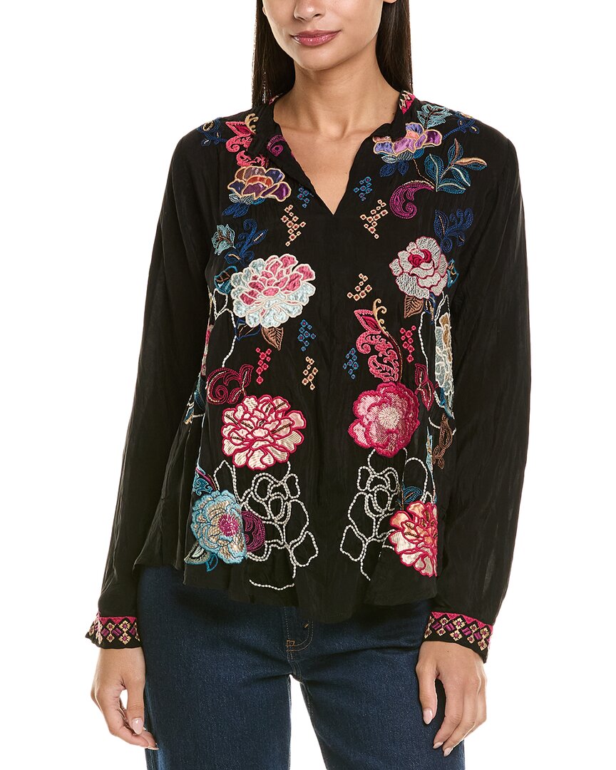 

Джонни Уос Марсия Блузка Johnny Was, черный