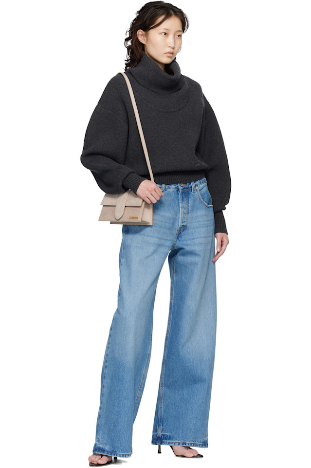 Jacquemus Сумка Taupe les classiques 'the big bambino' — фото 4